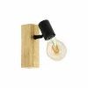 Wandspot Townshend zwart bruin 10W E27