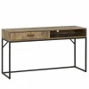 Wandtafel Angkor 140x40cm - mango massief - naturel