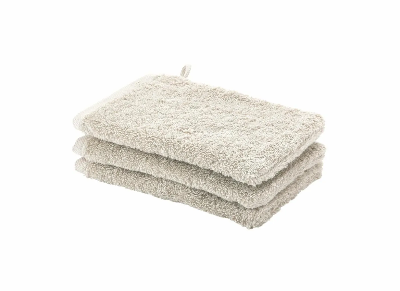 Washandje London 16x22cm - katoen - jasmin