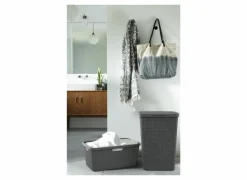 Wasmand Jute 59,4x39,4xH25cm grijs