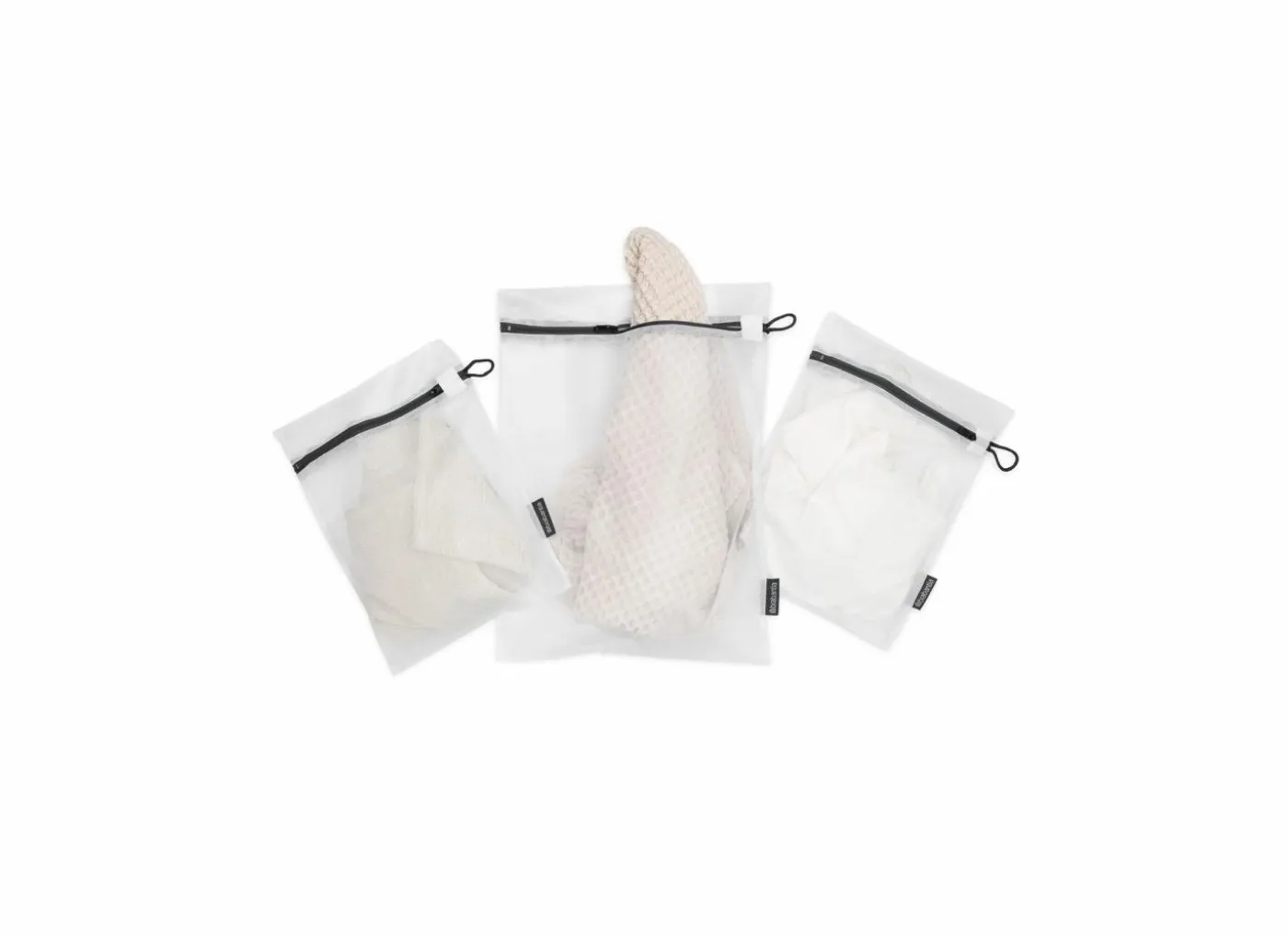 Waszak 33,8x44,5cm wit grijs set van 3