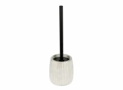 Wc-borstel Pascoli Ø12x38cm - keramiek - wit & goud