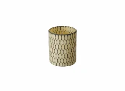 Windlicht Blisto H11cm - glas - beige