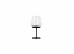 Windlicht Laurentius H25cm - metaal & glas - zwart