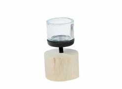 Windlicht Lorretta H15cm beige