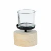 Windlicht Lorretta H18cm zwart