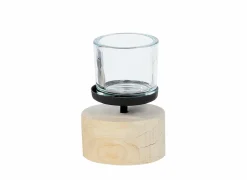 Windlicht Lorretta H18cm zwart
