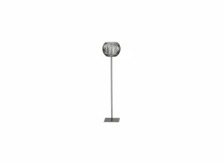 Windlicht Pino H90cm - metaal & glas - zwart