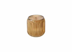 Windlicht Remsa H8,5cm - glas - beige/bruin