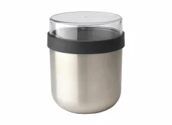 Yoghurtbeker Make&Take 0,5L - staal - dark grey