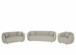 Zetel Aegea 1-zit - stof - lichtgrijs