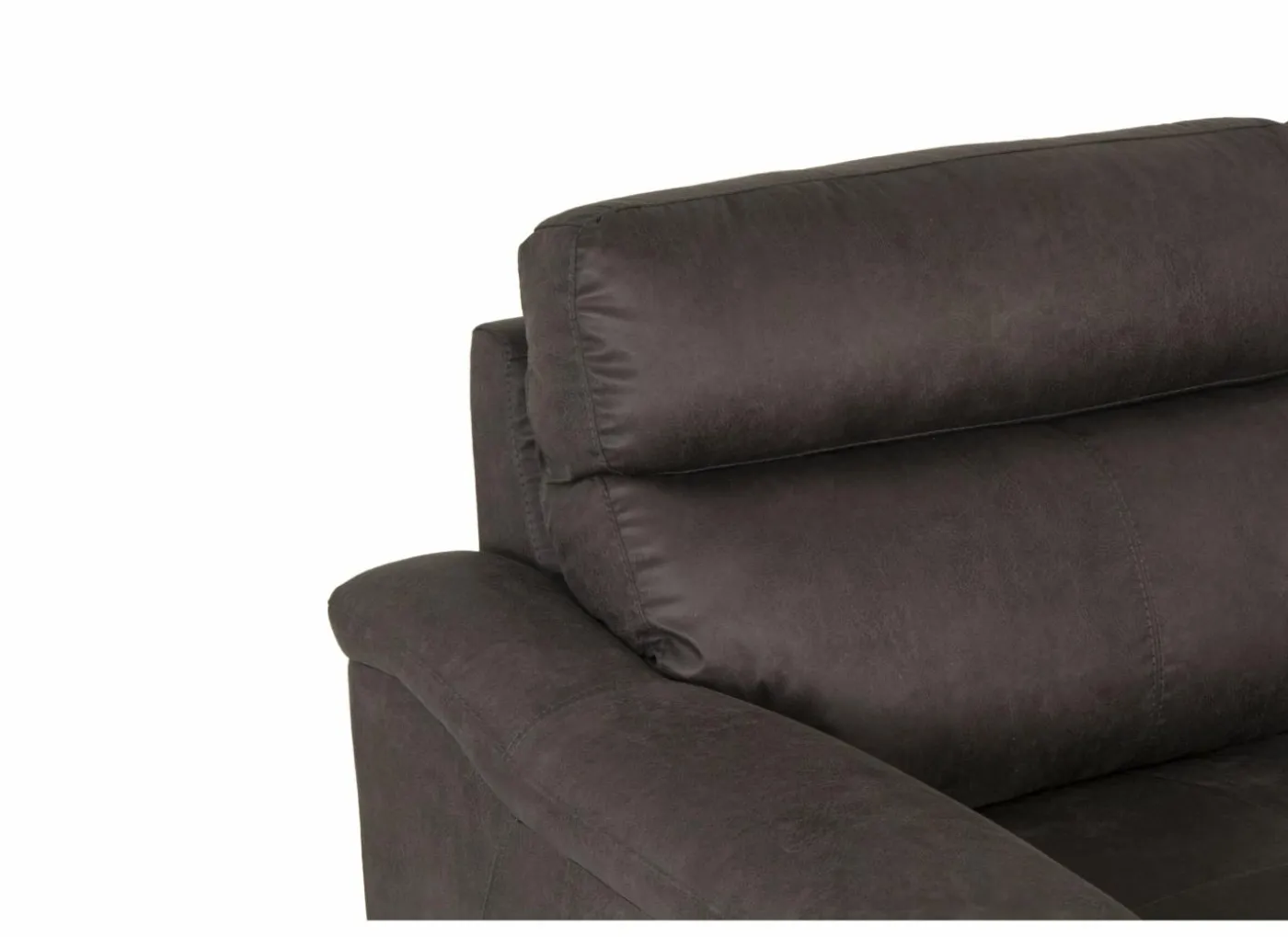 Zetel Angele 2,5+2-zit - stof - bruingrijs met relax