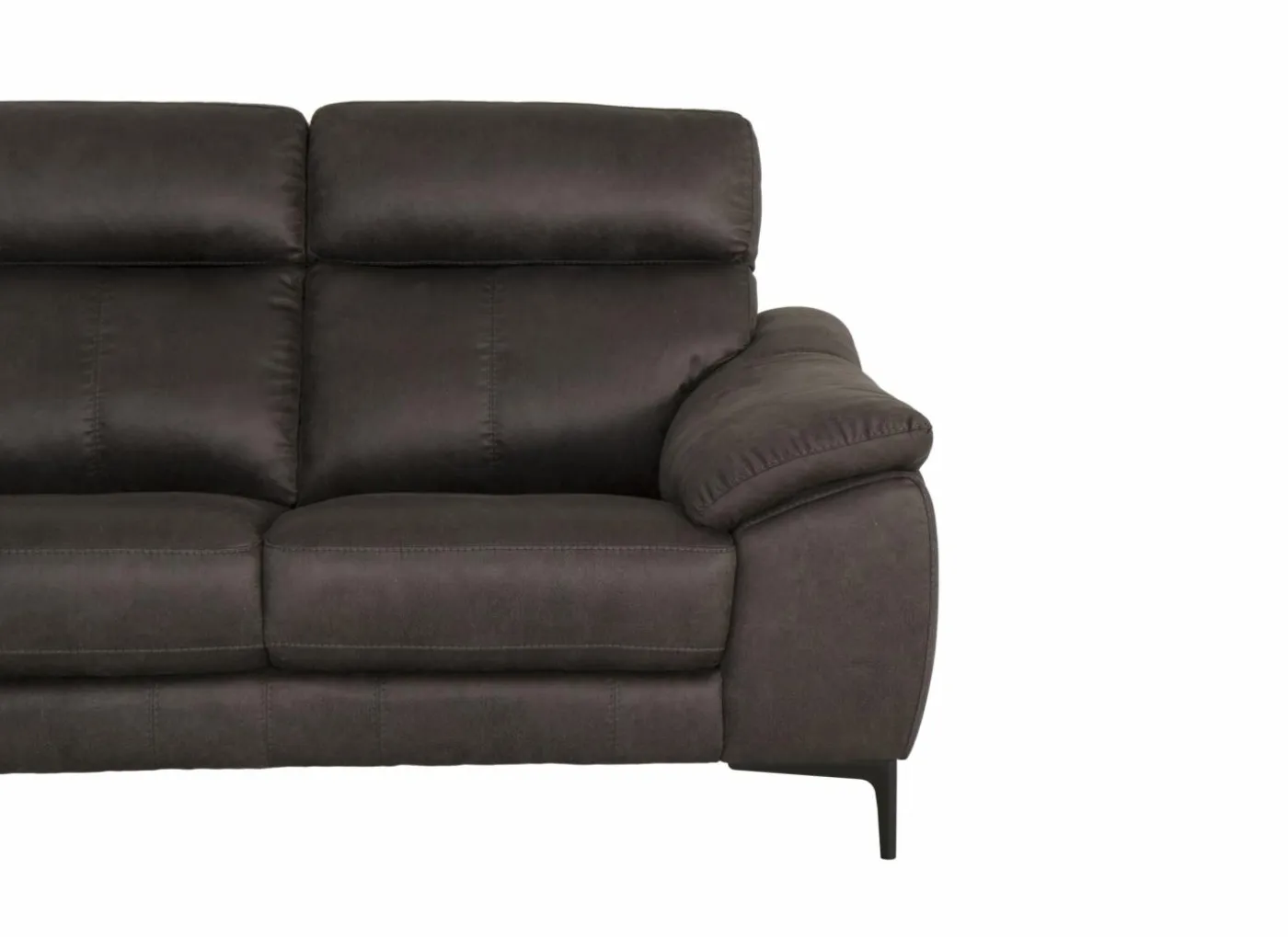 Zetel Angele 2,5+2-zit - stof - bruingrijs met relax