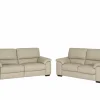 Zetel Aventi 2,5+2-zit - leder - grijs