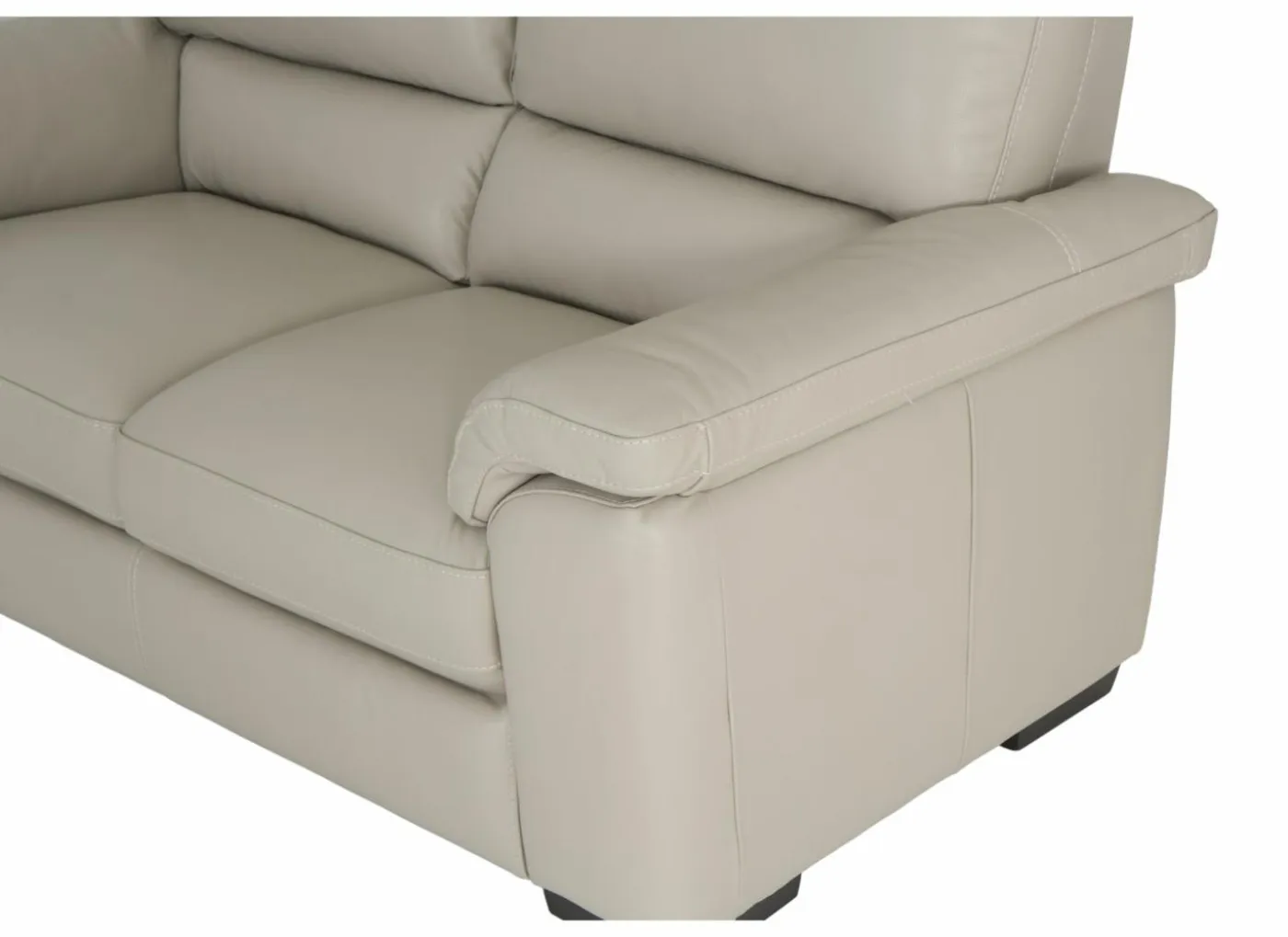 Zetel Aventi 2,5+2-zit - leder - grijs