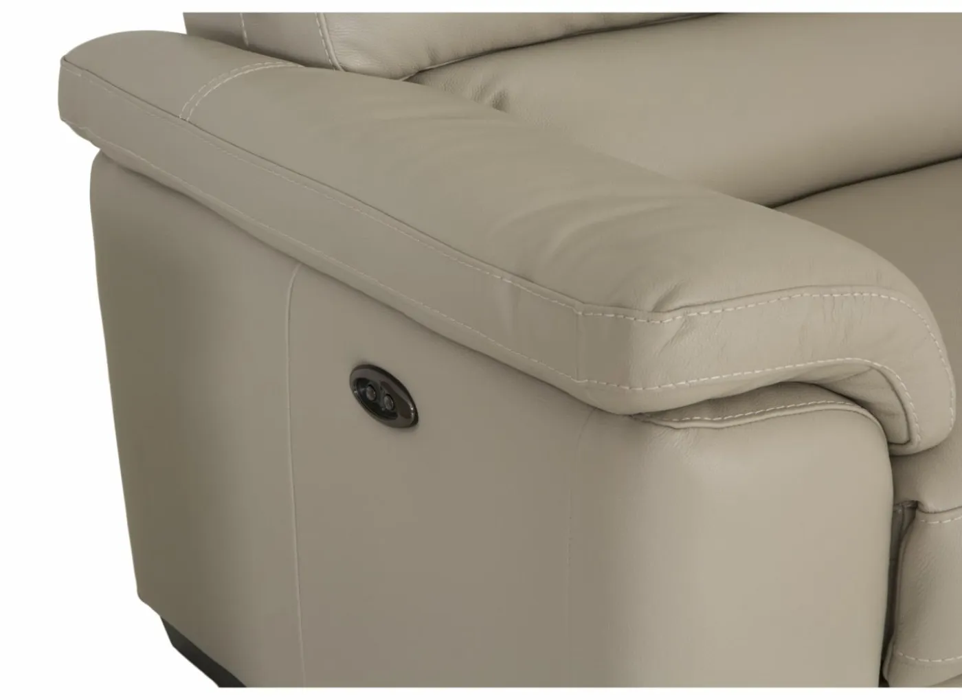 Zetel Aventi 2,5+2+1-zit - leder - grijs met relax