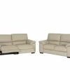 Zetel Aventi 2,5+2-zit - leder - grijs met relax