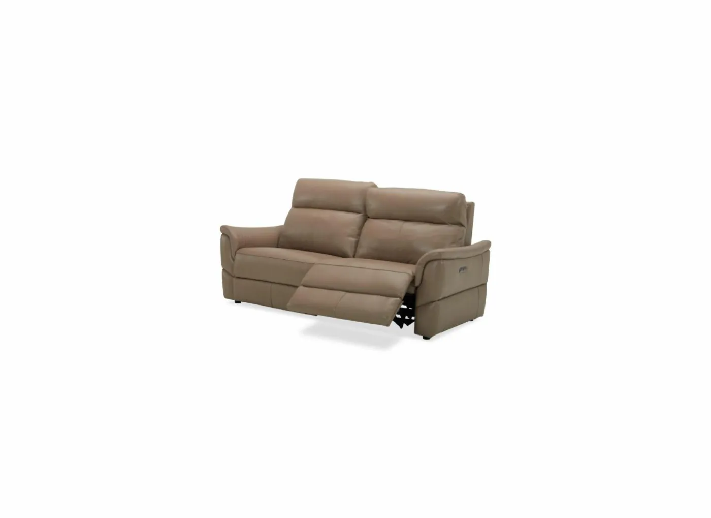 Zetel Back 3+1-zit - leder - camel met relax