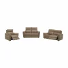 Zetel Back 3+2+1-zit - leder - camel met relax