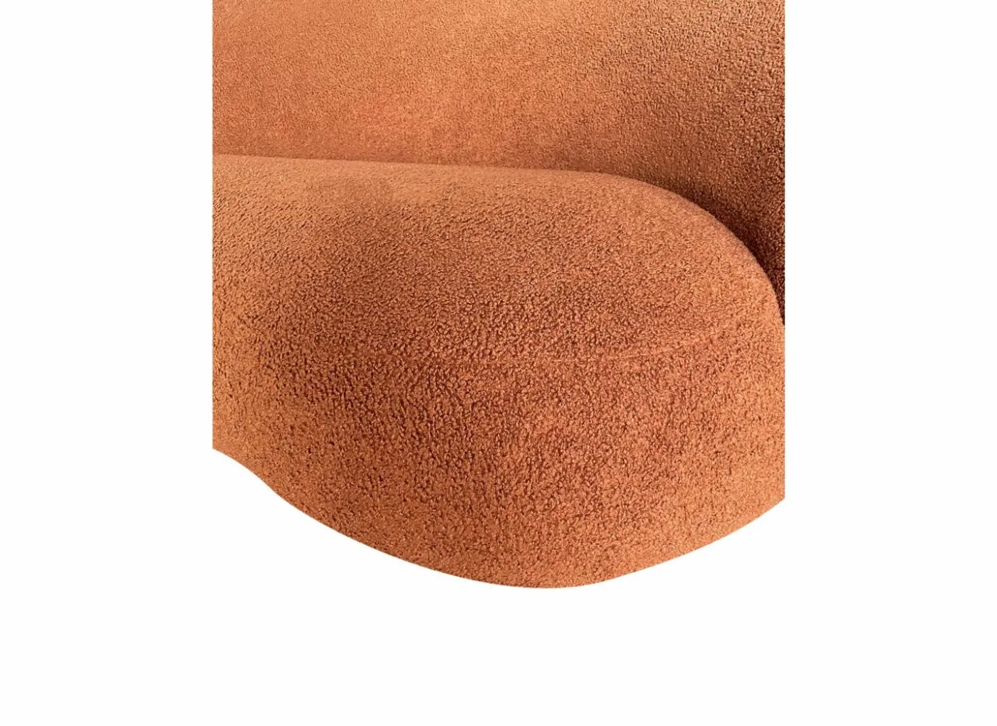 Zetel Bean 3-zit - stof - oranje