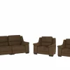 Zetel Berry 3+1+1-zit - stof - cognac
