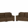 Zetel Berry 3+2-zit - stof - cognac met relax