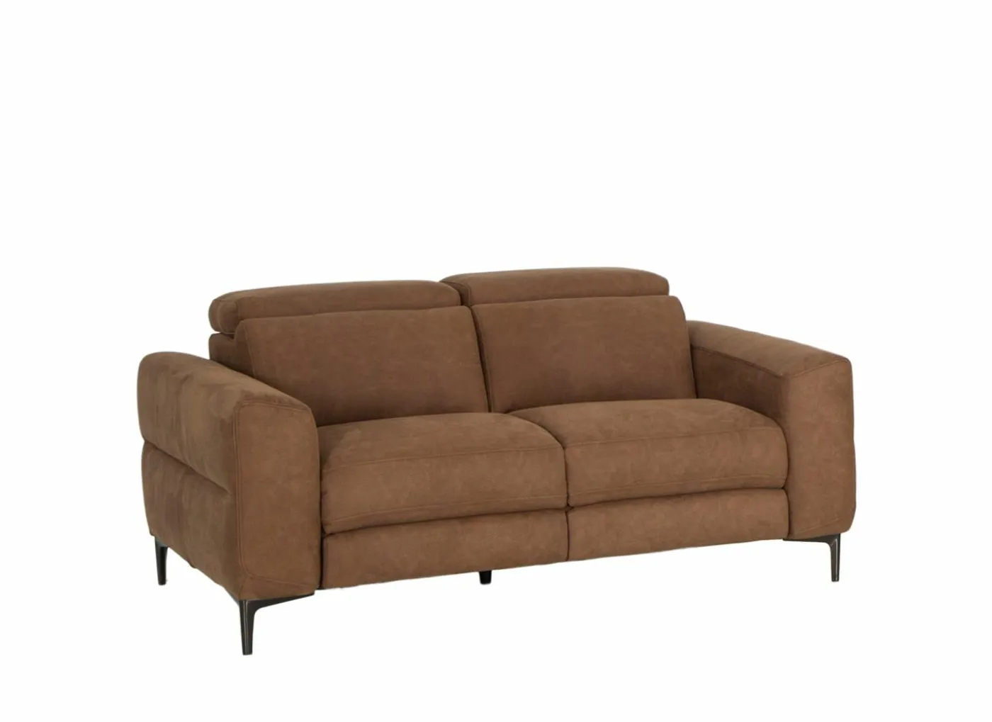 Zetel Blake 2-zit - stof - cognac met manueel verstelbare hoofdsteunen