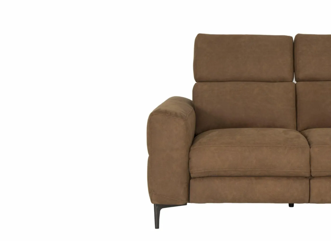 Zetel Blake 3-zit - stof - cognac met relax