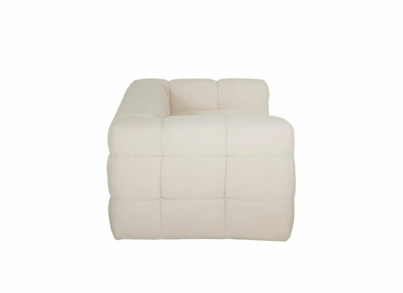 Zetel Bubble 4-zit - stof - wit