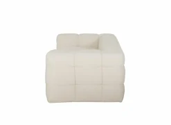 Zetel Bubble 4-zit - stof - wit