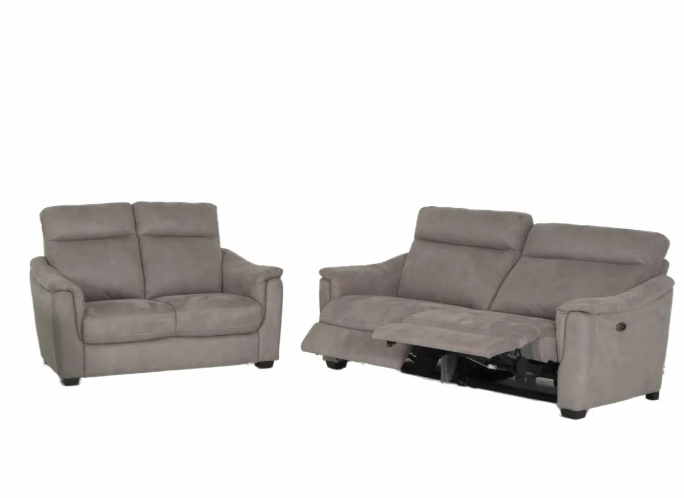Zetel Centanni 2,5+2-zit - stof - grijs met relax