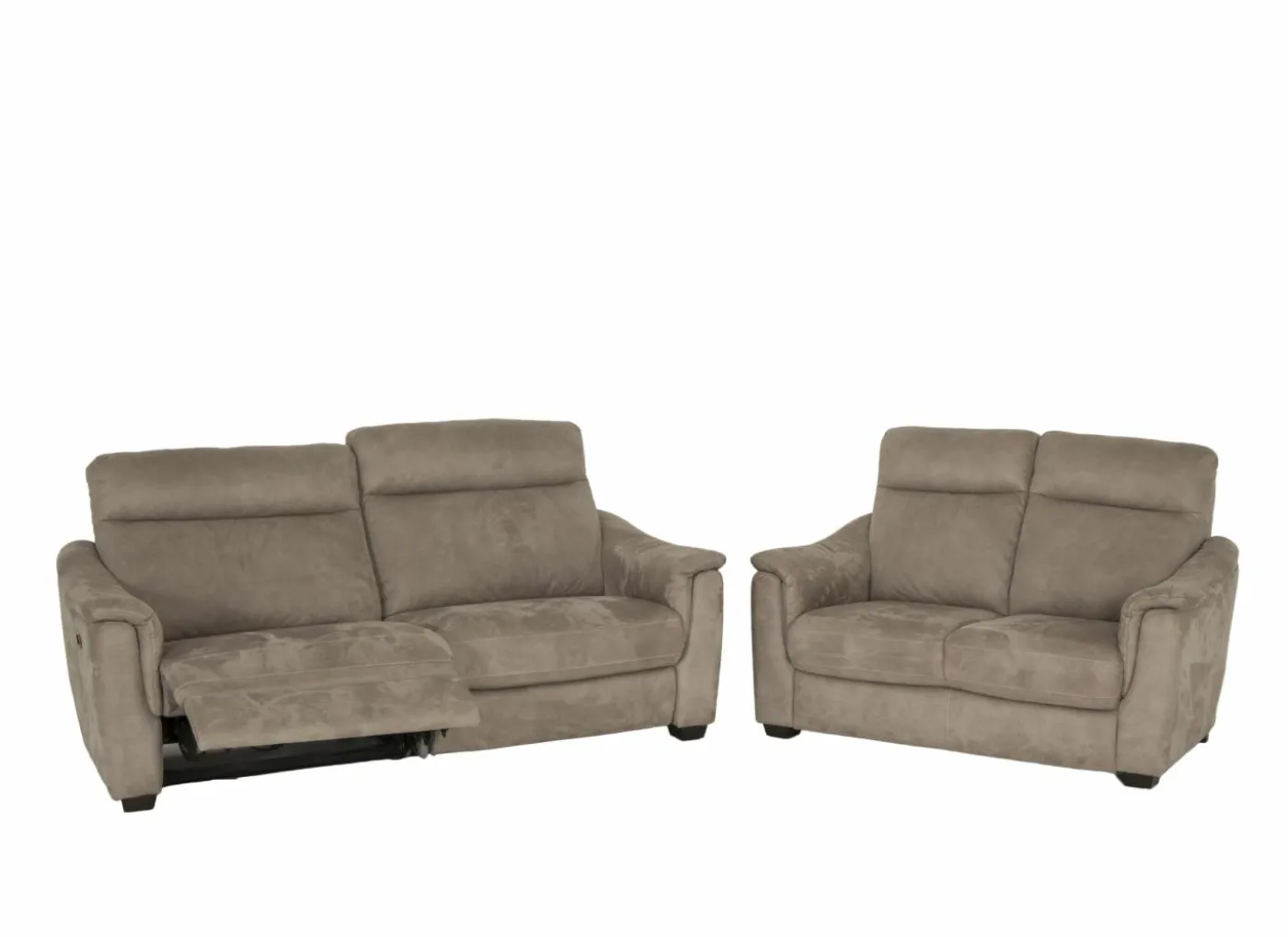Zetel Centanni 2,5+2-zit - stof - grijs met relax