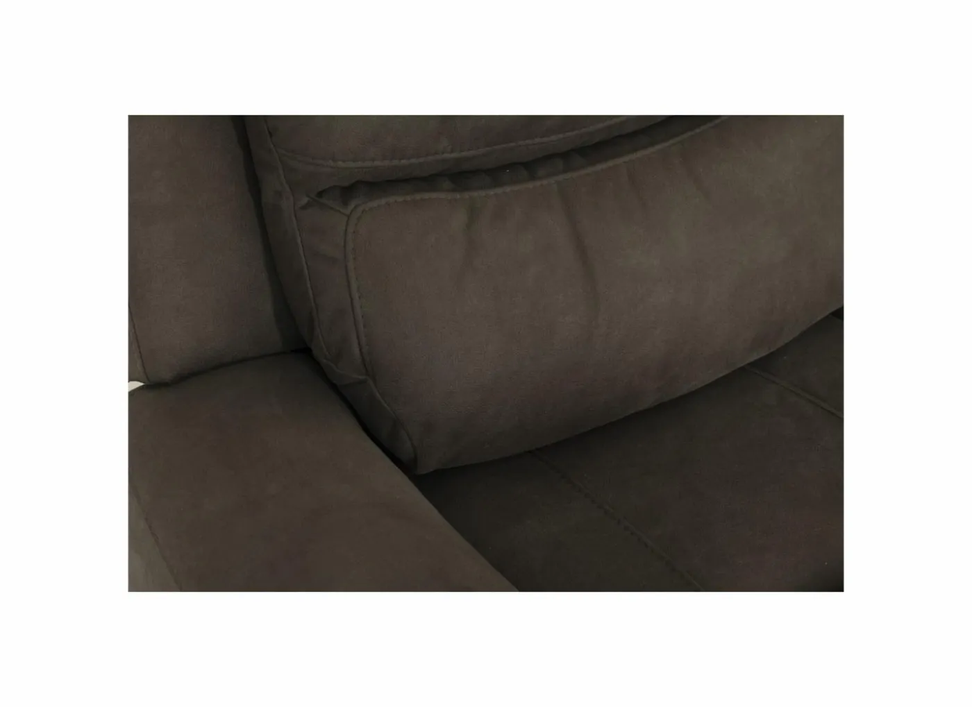 Zetel Cluny 3+2-zit - stof - bruingrijs met relax