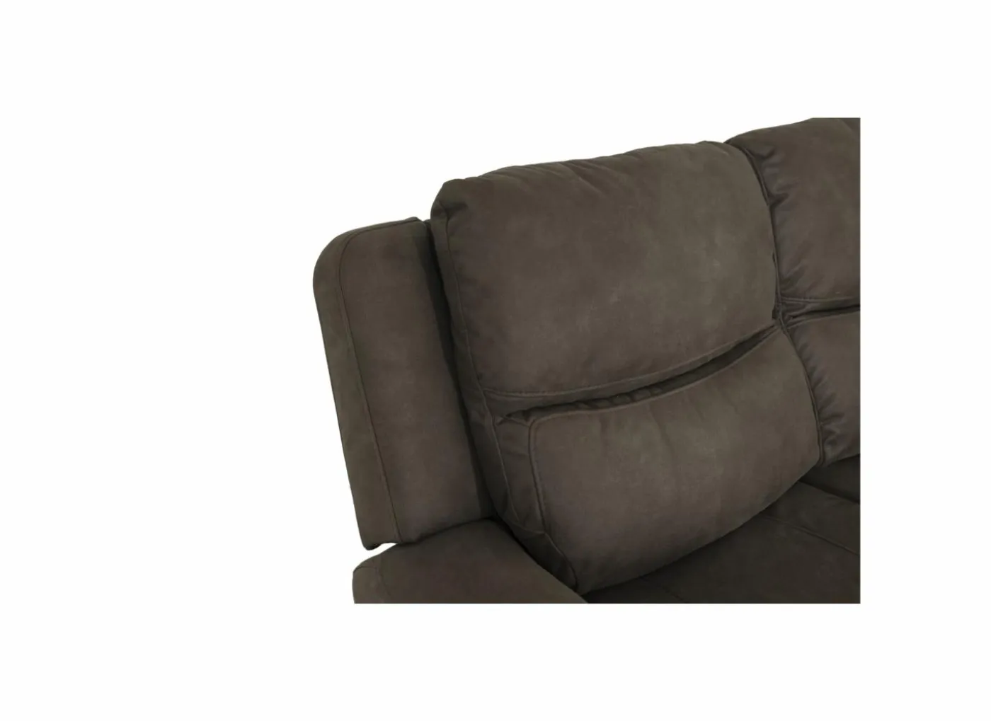 Zetel Cluny 3+2-zit - stof - bruingrijs met relax