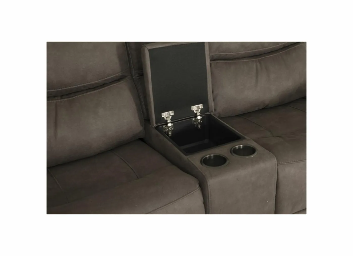 Zetel Cluny 3+2-zit - stof - bruingrijs met relax