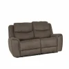 Zetel Cluny 2-zit - stof - bruingrijs met relax