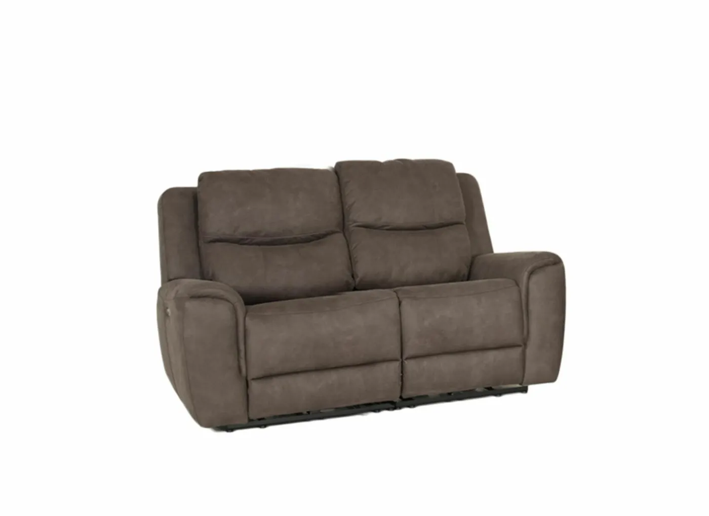 Zetel Cluny 2-zit - stof - bruingrijs met relax