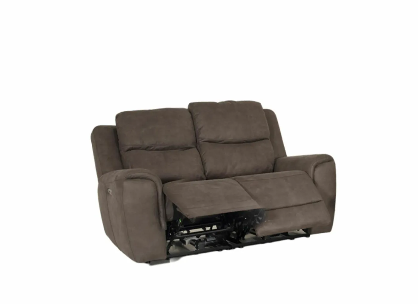 Zetel Cluny 2-zit - stof - bruingrijs met relax