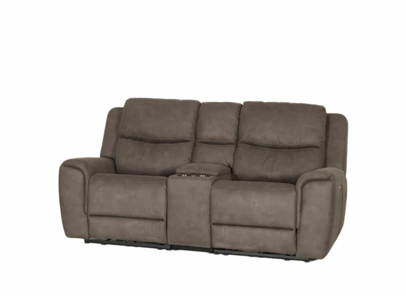 Zetel Cluny 2-zit - stof - bruingrijs met relax