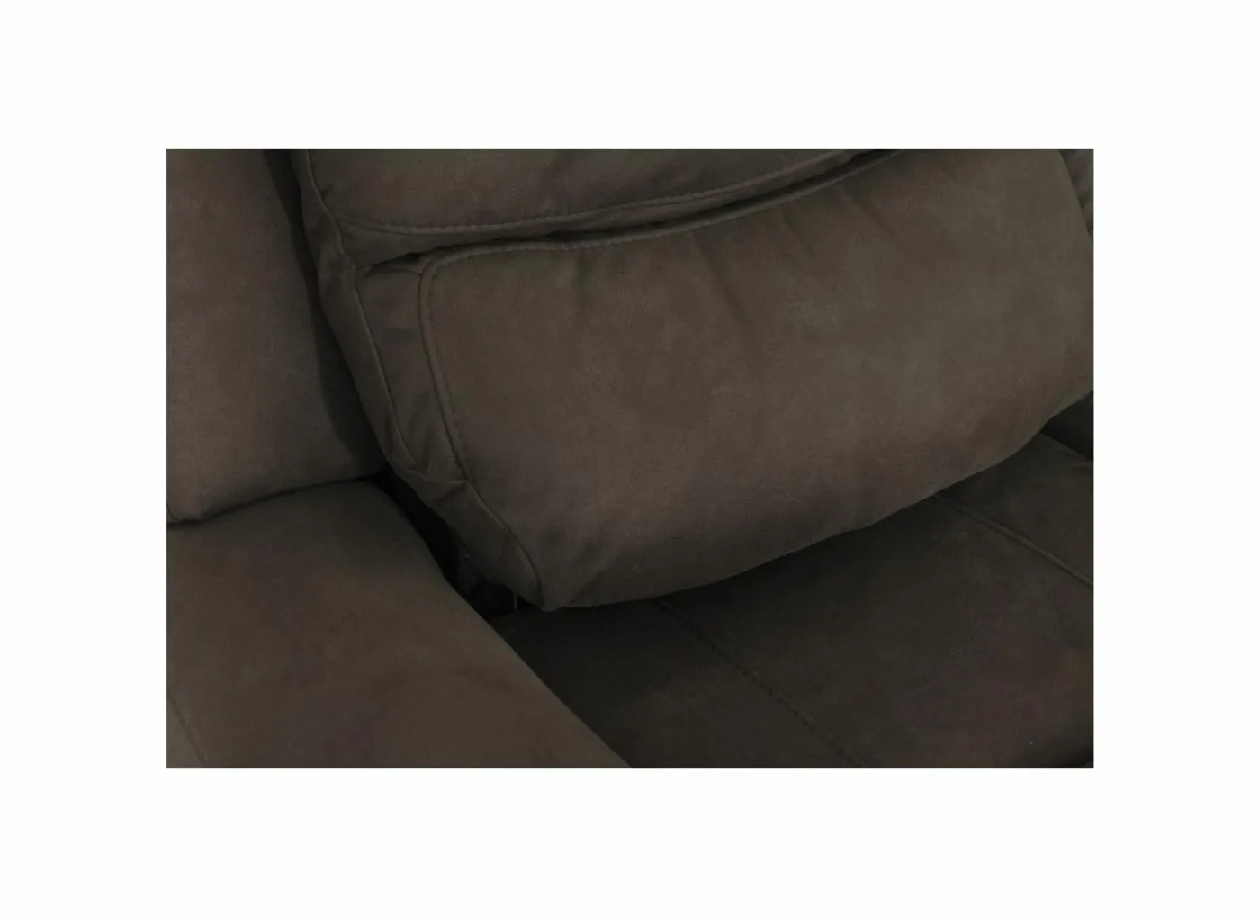 Zetel Cluny 2-zit - stof - bruingrijs met relax
