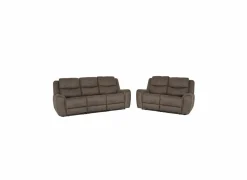 Zetel Cluny 3+2-zit - stof - grijsbruin met relax