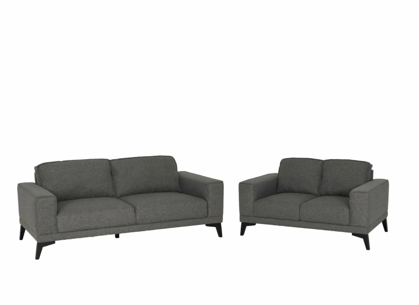 Zetel Colt 2-zit - stof - grijs