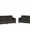 Zetel Dervaux 3+2-zit - stof - antraciet met relax