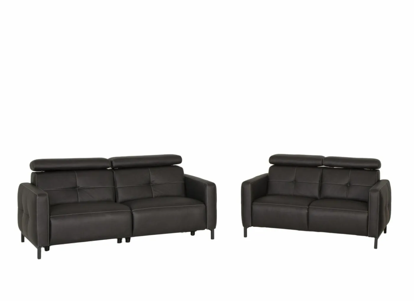 Zetel Dervaux 3+2-zit - stof - antraciet met relax