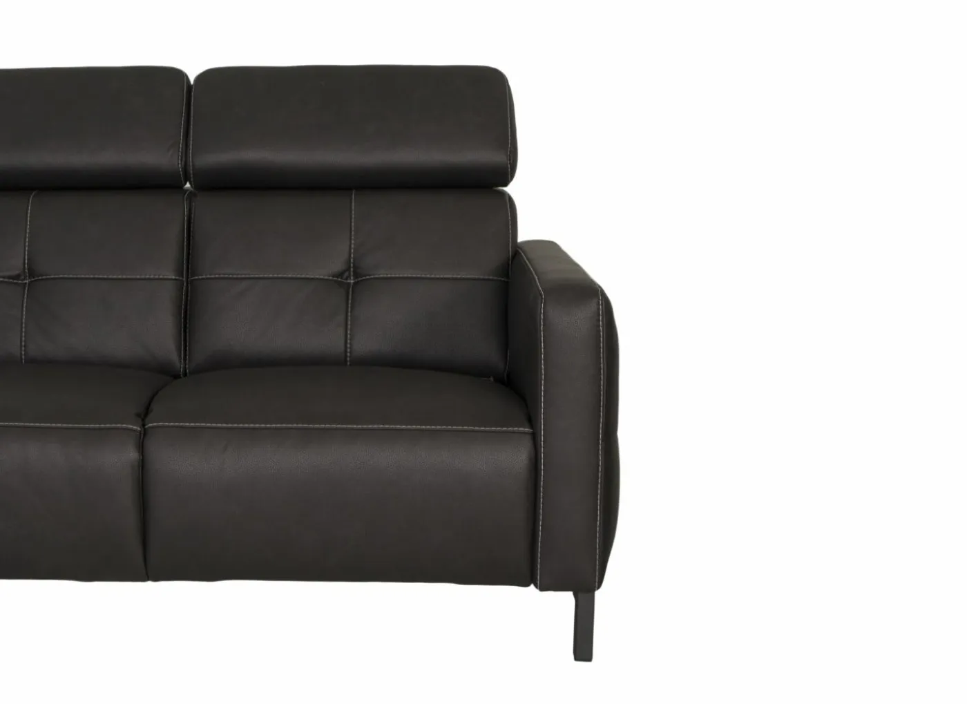 Zetel Dervaux 3+2-zit - stof - antraciet met relax
