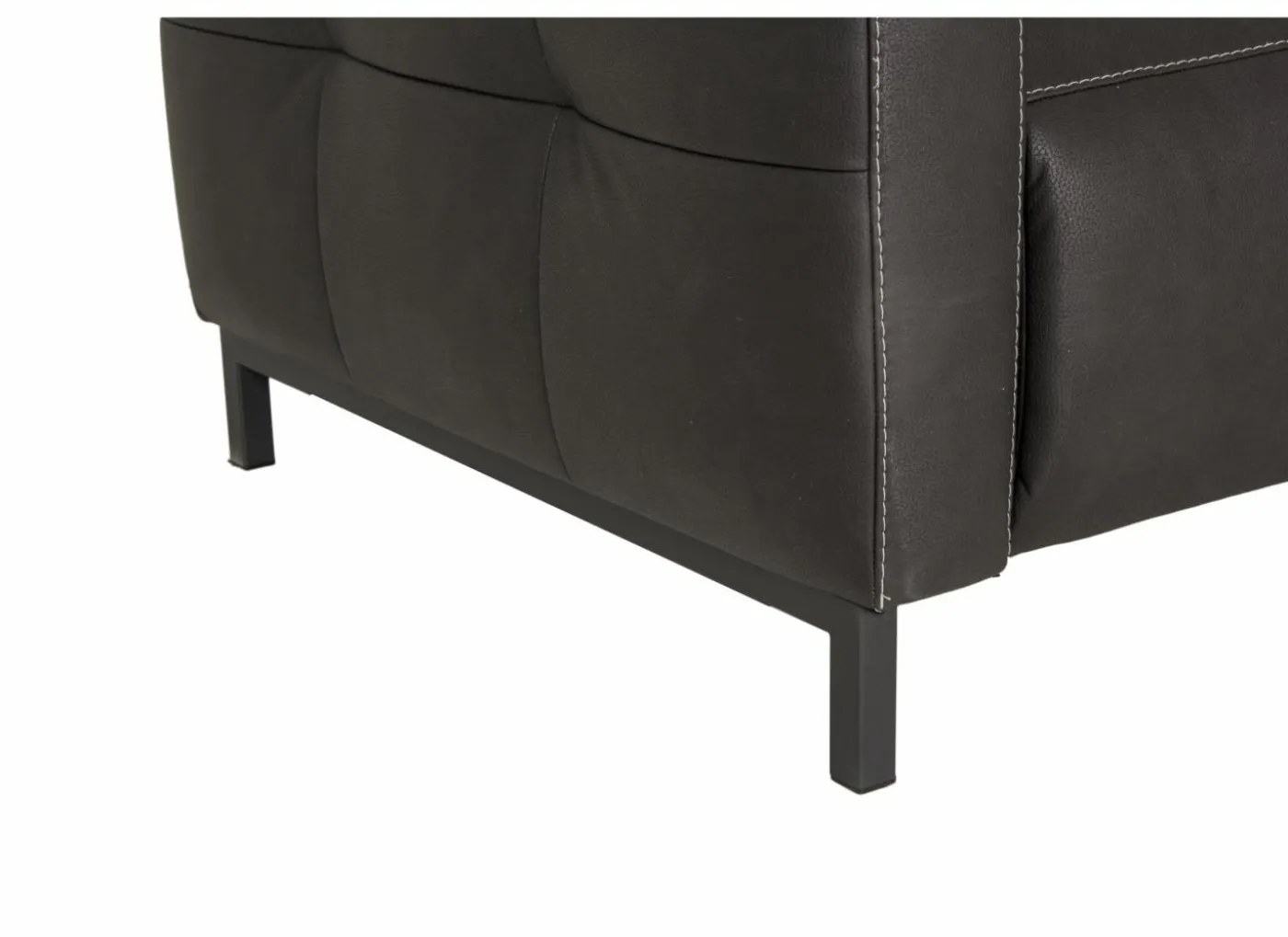 Zetel Dervaux 3+2-zit - stof - antraciet met relax