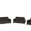 Zetel Dervaux 3+2+1-zit - stof - antraciet met relax