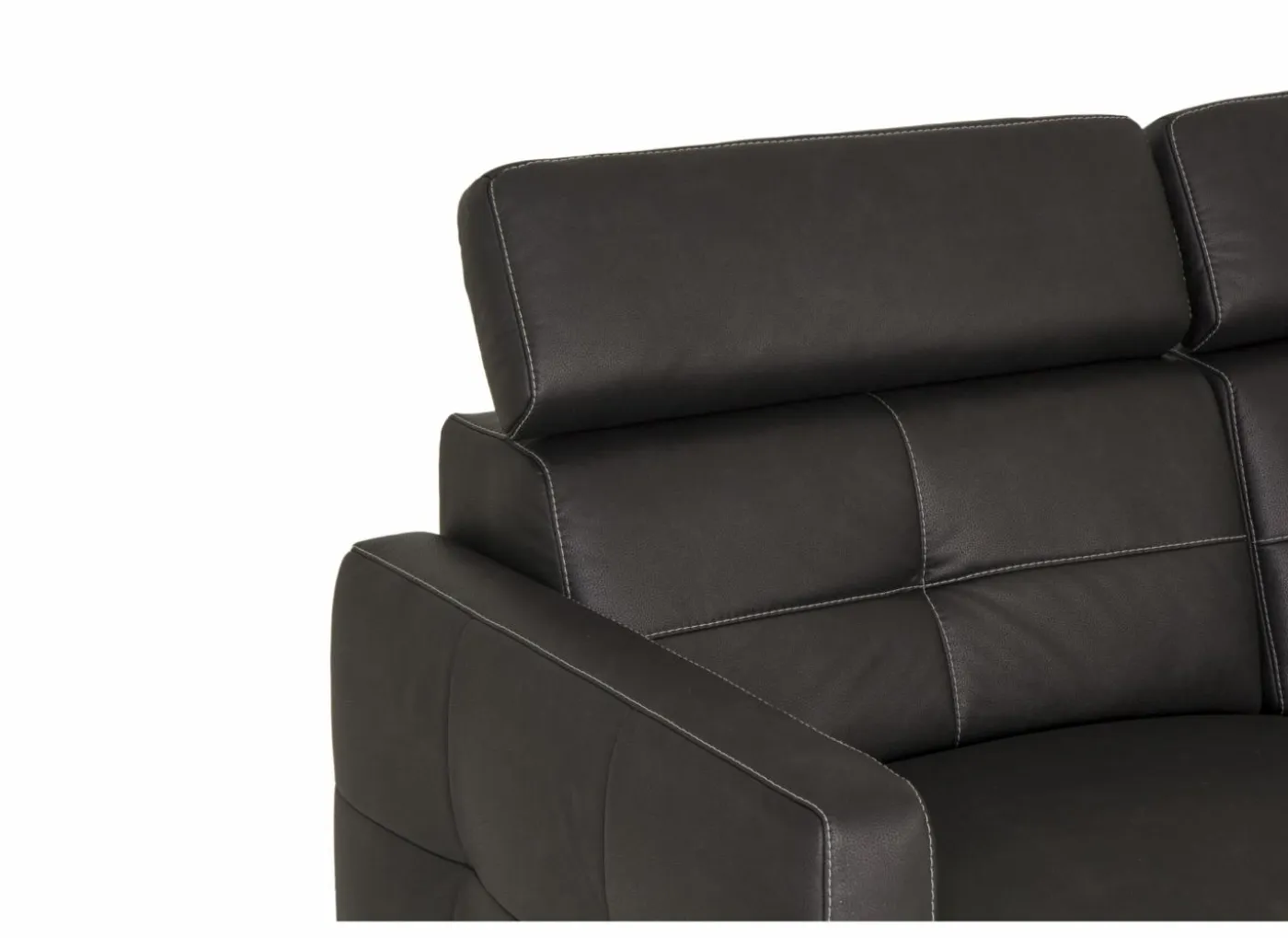 Zetel Dervaux 3+2+1-zit - stof - antraciet met relax