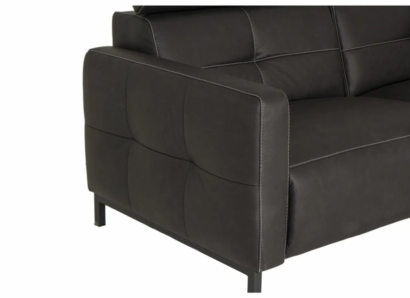 Zetel Dervaux 3+2+1-zit - stof - antraciet met relax