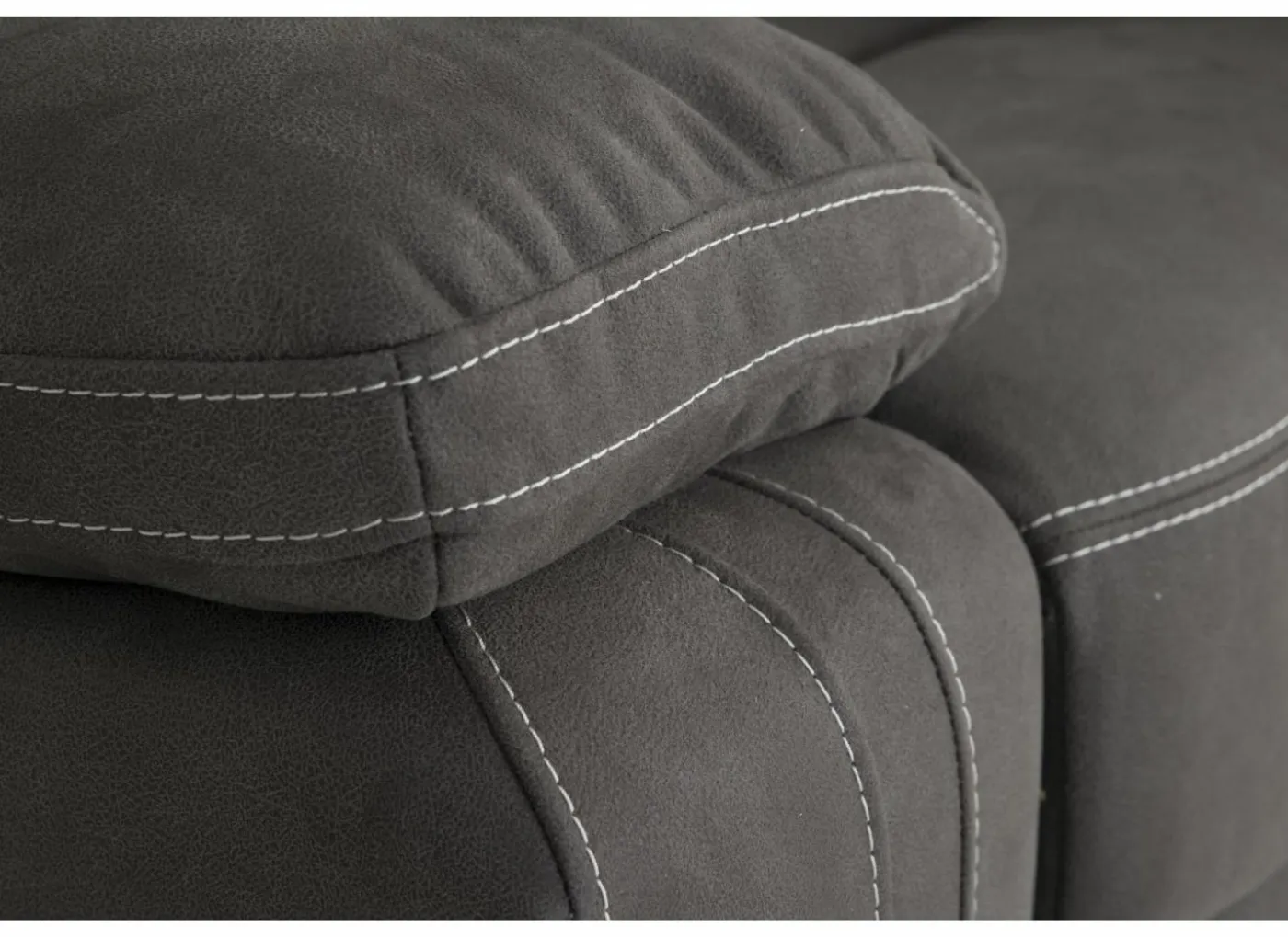 Zetel Elle 3+2-zit - stof - bruin met relax
